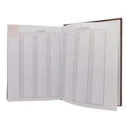 دفتر حسابداری انبار - 160 برگ قطع وزیری  سرمه ای