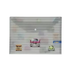 پوشه دکمه دار کلیپس طرح ماشین