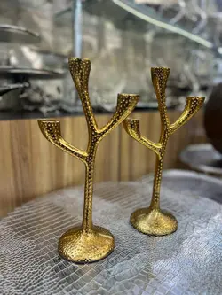 شمعدان آلمینیومی مدل کاکتوس