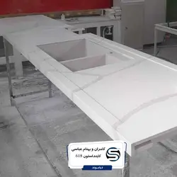 کاینداستون-کلکته سفید رگه درشت طلایی-618 - کورین و کوارتز، گروه سنگ مصنوعی