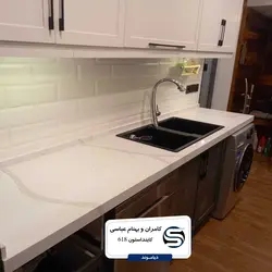 کاینداستون-کلکته سفید رگه درشت طلایی-618 - کورین و کوارتز، گروه سنگ مصنوعی