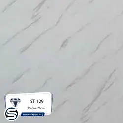کورین استون-ST129-سفید رگه بلند طوسی - کورین و کوارتز، گروه سنگ مصنوعی
