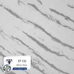کورین استون-ST132-سفید رگه بلند طوسی - کورین و کوارتز، گروه سنگ مصنوعی