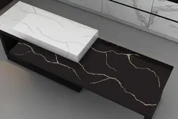 اورانوس-ML701-مشکی رگه طلایی - کورین و کوارتز، گروه سنگ مصنوعی