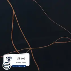 کورین استون-7میل-ST109-مشکی رگه بلند طلایی - کورین و کوارتز، گروه سنگ مصنوعی