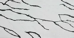 کورین استون-عرض90-ST120-سفید رگه بلند مشکی - کورین و کوارتز، گروه سنگ مصنوعی
