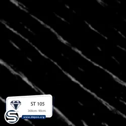 کورین استون-عرض90-ST105-مشکی رگه بلند سفید - کورین و کوارتز، گروه سنگ مصنوعی