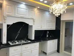 کورین استون-عرض90-ST101-مشکی رگه بلند سفید - کورین و کوارتز، گروه سنگ مصنوعی