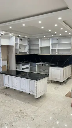 کورین استون-عرض90-ST101-مشکی رگه بلند سفید - کورین و کوارتز، گروه سنگ مصنوعی