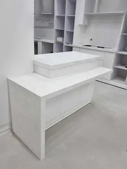 کورین استون-عرض90-ST211-سفید ابروبادی طوسی - کورین و کوارتز، گروه سنگ مصنوعی