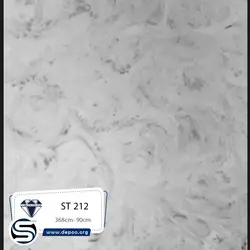 کورین استون-عرض90-ST212-سفید ابروبادی طوسی - کورین و کوارتز، گروه سنگ مصنوعی