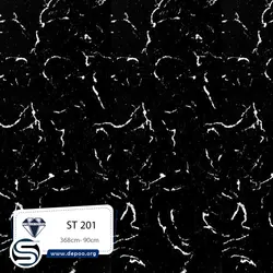 کورین استون-عرض90-ST201-مشکی رگه سفید - کورین و کوارتز، گروه سنگ مصنوعی