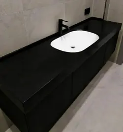 کورین استون-7میل-ST250-مشکی ساده - کورین و کوارتز، گروه سنگ مصنوعی