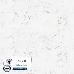 کورین استون-7میل-ST231-سفید رگه طوسی - کورین و کوارتز، گروه سنگ مصنوعی