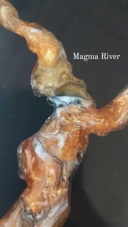 زنتکس-zn104-magma river - سنگ مصنوعی کورین و کوارتز