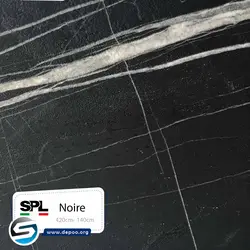 spl- Noire رنگ مغزی مشکی رگه دار - سنگ مصنوعی کورین و کوارتز