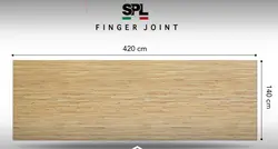spl-spl-Finger joint glossy رنگ مغزی مشکی 3 میل - سنگ مصنوعی کورین و کوارتز