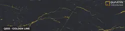 کوارتین-عرض 76-q555 - golden line - سنگ مصنوعی کورین و کوارتز