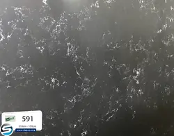 کاینداستون-ممتاز-مشکی رگه دار- Royal 591 - سنگ مصنوعی کورین و کوارتز