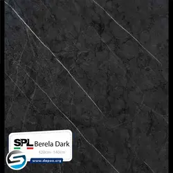 SPL- Berela Dark رنگ مغری مشکی رگه دار - سنگ مصنوعی کورین و کوارتز