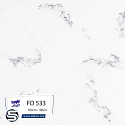 فرمینو-عرض ۱۰۰-سفید رگه طوسی FO533 - سنگ مصنوعی کورین و کوارتز