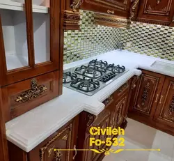 فرمینو-عرض ۱۰۰-سفید رگه سفید Civileh 532 - سنگ مصنوعی کورین و کوارتز