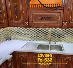 فرمینو-عرض ۱۰۰-سفید رگه سفید Civileh 532 - سنگ مصنوعی کورین و کوارتز