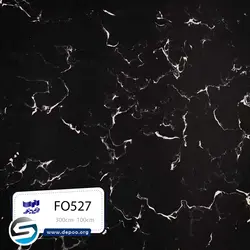 فرمینو-عرض ۱۰۰-FO527-مشکی رگه سفید - سنگ مصنوعی کورین و کوارتز
