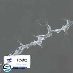 فرمینو-عرض ۱۰۰-طوسی رگه بلند طرح کلکته-Fo602 - سنگ مصنوعی کورین و کوارتز