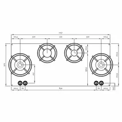 گاز-پیت-چهار شعله-fh4-drum - سنگ مصنوعی کورین و کوارتز