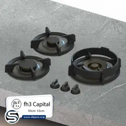 گاز پیت-سه شعله fh3- capital - سنگ مصنوعی کورین و کوارتز