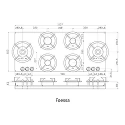 گاز-پیت-شش شعله-fh6-foessa - سنگ مصنوعی کورین و کوارتز