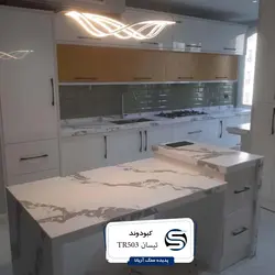تیسان-رگه دار سفید رگه درشت طوسی-TR503 - سنگ مصنوعی کورین و کوارتز