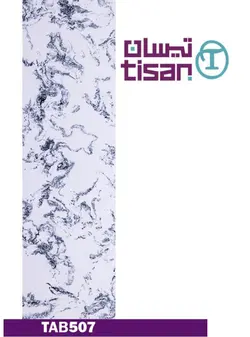 تیسان-ابر و باد سفید رگه مشکی-TAB507 - سنگ مصنوعی کورین و کوارتز