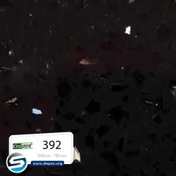 کاینداستون-مشکی آیینه دار-392-Galaxy Black - سنگ مصنوعی کورین و کوارتز