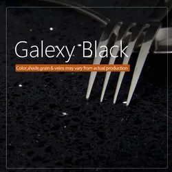 کاینداستون-مشکی آیینه دار-392-Galaxy Black - سنگ مصنوعی کورین و کوارتز