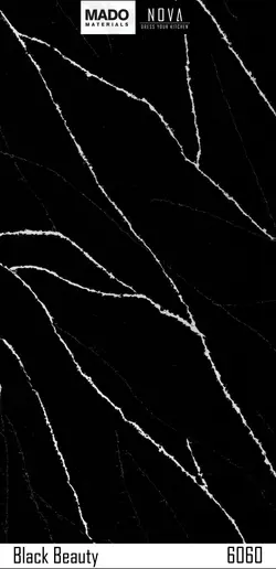 پرسلان نوا-Black Beauty-6060 - سنگ مصنوعی کورین و کوارتز