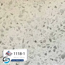 برداستون-۱-۱۱۱۸ سفید درشت دانه - سنگ مصنوعی کورین و کوارتز