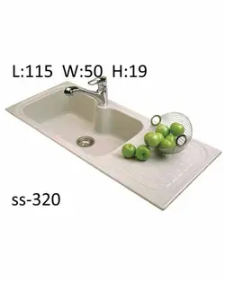 سینک کورین-سوپراستون SS-320-Bella - سنگ مصنوعی کورین و کوارتز