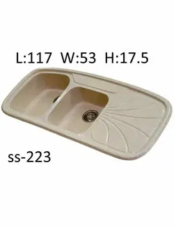 سینک کورین-سوپراستون SS-223-elba - سنگ مصنوعی کورین و کوارتز