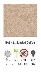 باس – sanded coffee-411 - سنگ مصنوعی کورین و کوارتز