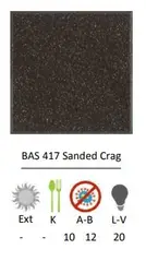 باس – sanded crag-417 - سنگ مصنوعی کورین و کوارتز