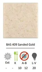 باس – sanded gold-409 - سنگ مصنوعی کورین و کوارتز