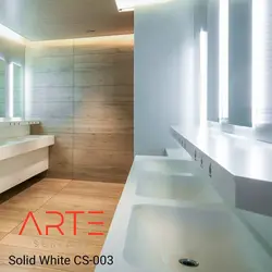 Arte-Germany-سفید ساده – S-003 - سنگ مصنوعی کورین و کوارتز