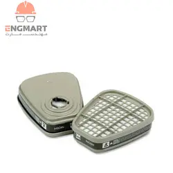 کارتریج ماسک شیمیایی 3M سری 6001 نوار مشکی مخصوص بخارات آلی  ( دو عددی )