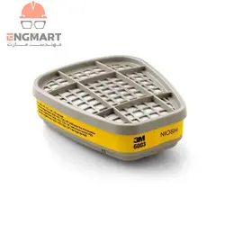 کارتریج ماسک شیمیایی 3M سری 6003 نوار زرد مخصوص بخارات آلی و گازهای اسيدی ( دو عددی )