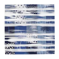 مینی اسکارف نخی مدل blue garden