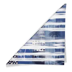 مینی اسکارف نخی مدل blue garden