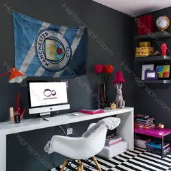 پرچم پارچه ای با طرح باشگاه man city
