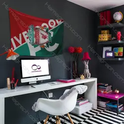 پرچم دیواری با طرح باشگاه liverpool fc